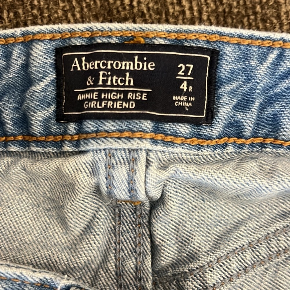 Abercrombie &‎ Fitch Annie High Rise Girlfriend Jean Size 27 - Picture 13 of 13